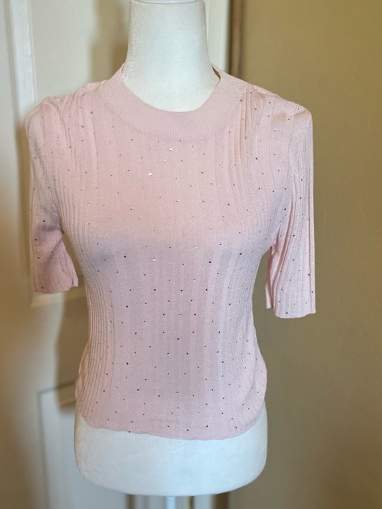 Zara Sweaters - Zara Sparkling Pink Lightweight Sweater Size M